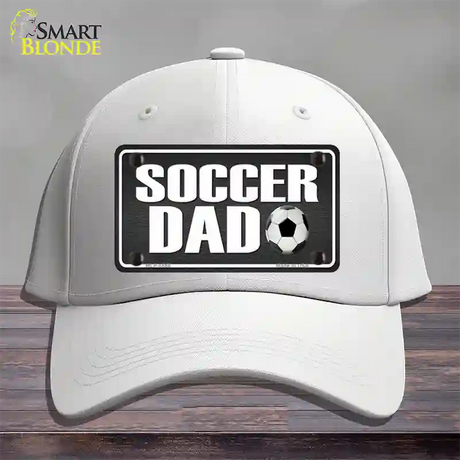 Soccer Dad Novelty License Plate Hat Cotton / White