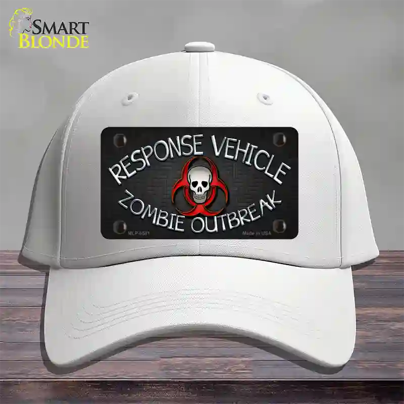 Response Vehicle Novelty License Plate Hat Cotton / White