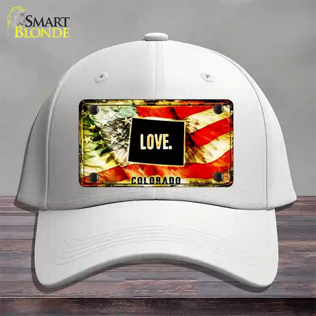 Colorado Love Novelty License Plate Hat Cotton / White