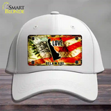 Delaware Love Novelty License Plate Hat Cotton / White