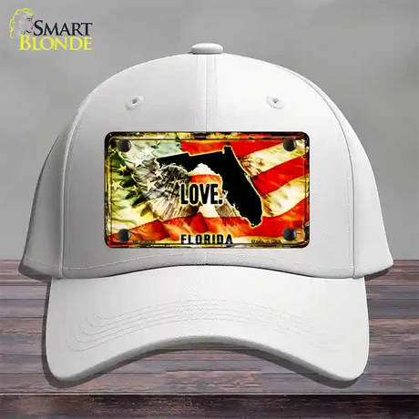 Florida Love Novelty License Plate Hat Cotton / White