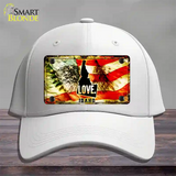 Idaho Love Novelty License Plate Hat Cotton / White