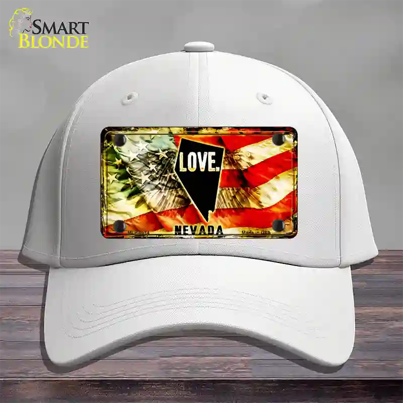 Nevada Love Novelty License Plate Hat Cotton / White