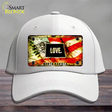 North Dakota Love Novelty License Plate Hat Cotton / White