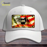 Ohio Love Novelty License Plate Hat Cotton / White