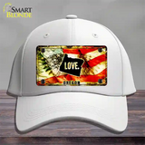 Oregon Love Novelty License Plate Hat Cotton / White