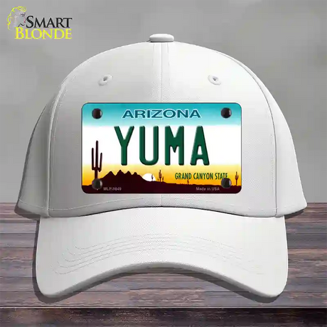 Yuma Arizona Novelty License Plate Hat Cotton / White