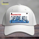 Capital Hill Washington Novelty License Plate Hat Cotton / White