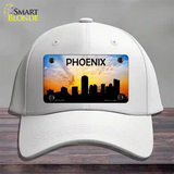 Phoenix Silhouette Novelty License Plate Hat Cotton / White