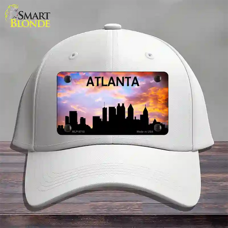 Atlanta Silhouette Novelty License Plate Hat Cotton / White