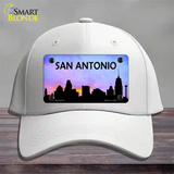 San Antonio Silhouette Novelty License Plate Hat Cotton / White