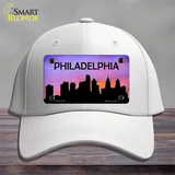 Philadelphia Silhouette Novelty License Plate Hat Cotton / White