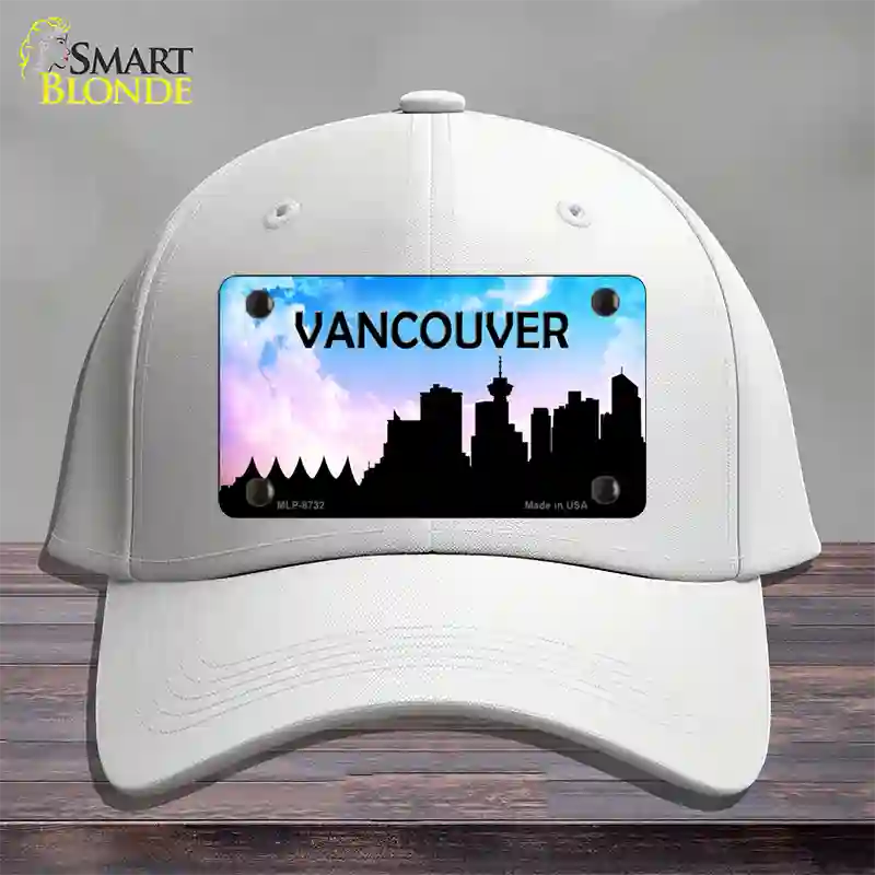 Vancouver Silhouette Novelty License Plate Hat Cotton / White