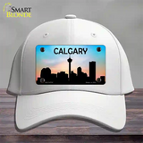 Calgary Silhouette Novelty License Plate Hat Cotton / White