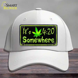 Its 4:20 Novelty License Plate Hat Cotton / White