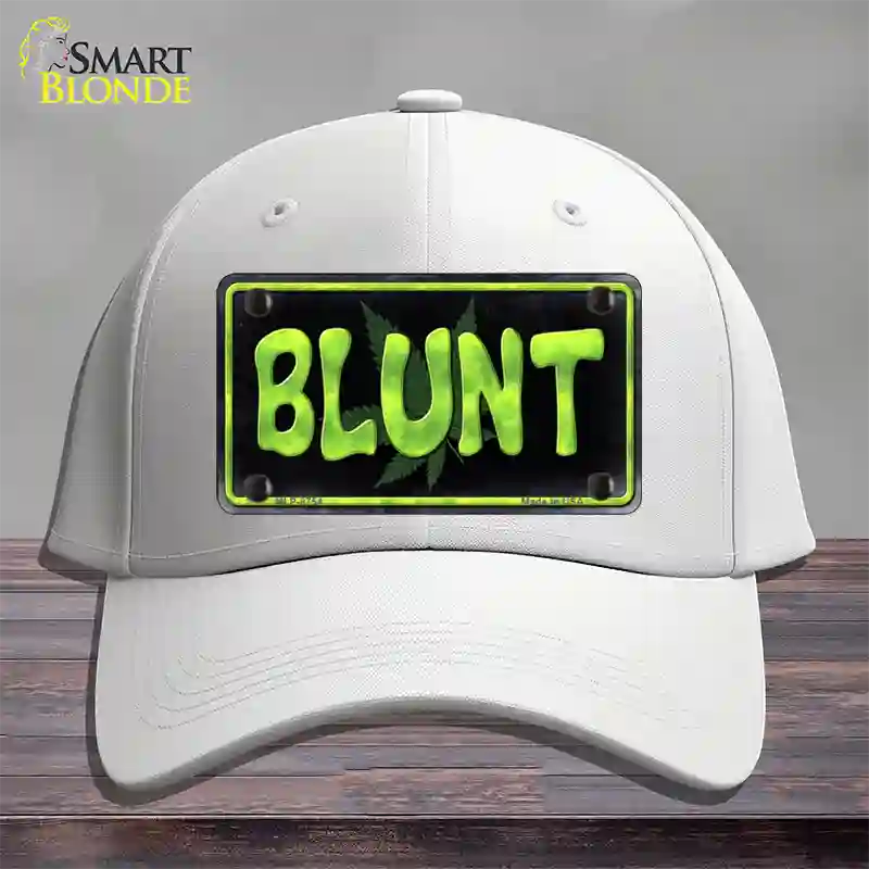 Blunt Novelty License Plate Hat Cotton / White