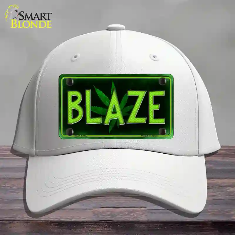 Blaze Novelty License Plate Hat Cotton / White