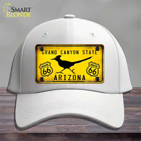 Arizona Grand Canyon With Route 66 Novelty License Plate Hat Cotton / White