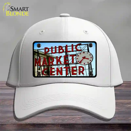 Pikes Place Novelty License Plate Hat Cotton / White