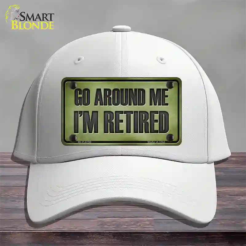 Go Around Me Novelty License Plate Hat Cotton / White