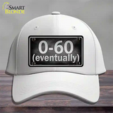 0 To 60 Novelty License Plate Hat Cotton / White