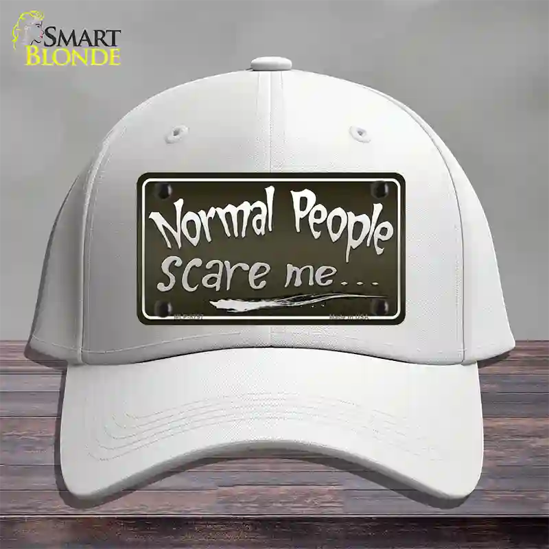 Normal People Novelty License Plate Hat Cotton / White