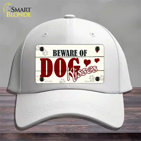 Beware of Dogs Novelty License Plate Hat Cotton / White