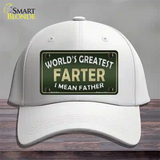 Greatest Farter Novelty License Plate Hat Cotton / White