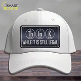 Think Novelty License Plate Hat Cotton / White