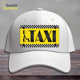 Dads Taxi Novelty License Plate Hat Cotton / White