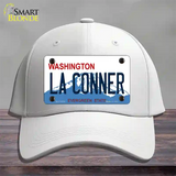 La Conner Washington Novelty License Plate Hat Cotton / White