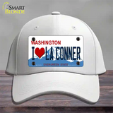 I Love La Conner Washington Novelty License Plate Hat Cotton / White