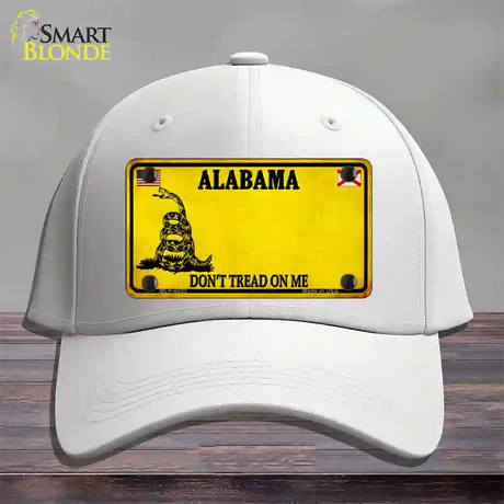 Alabama State Blank Novelty License Plate Hat Cotton / White / Alabama Dont Tread On Me (8833):https | Clean | Yes