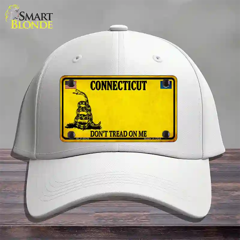 Connecticut Dont Tread On Me Novelty License Plate Hat Cotton / White