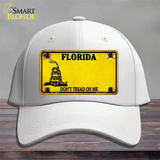 Florida Dont Tread On Me Novelty License Plate Hat Cotton / White