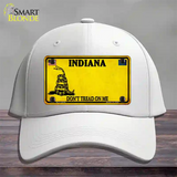 Indiana Dont Tread On Me Novelty License Plate Hat Cotton / White