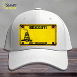 Mississippi Dont Tread On Me Novelty License Plate Hat Cotton / White