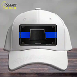 North Dakota Thin Blue Line Novelty License Plate Hat Cotton / White