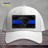 South Carolina Thin Blue Line Novelty License Plate Hat Cotton / White