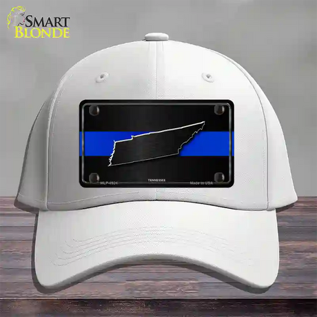 Tennessee Thin Blue Line Novelty License Plate Hat Cotton / White