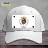 Saint Barthelemy Novelty License Plate Hat Cotton / White