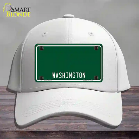 Washington Green Novelty License Plate Hat Cotton / White