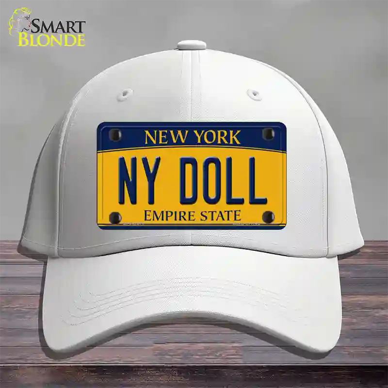 NY Doll New York Novelty License Plate Hat Cotton / White