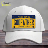 Godfather New York Novelty License Plate Hat Cotton / White