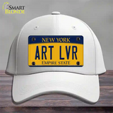 Art Lvr New York Novelty License Plate Hat Cotton / White