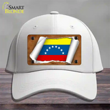 Venezuela Flag Scroll Novelty License Plate Hat Cotton / White