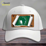 African Union Flag Scroll Novelty License Plate Hat Cotton / White