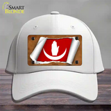 Anjouan Flag Scroll Novelty License Plate Hat Cotton / White