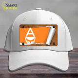 Antarctica Flag Scroll Novelty License Plate Hat Cotton / White