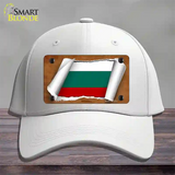 Bulgaria Flag Scroll Novelty License Plate Hat Cotton / White